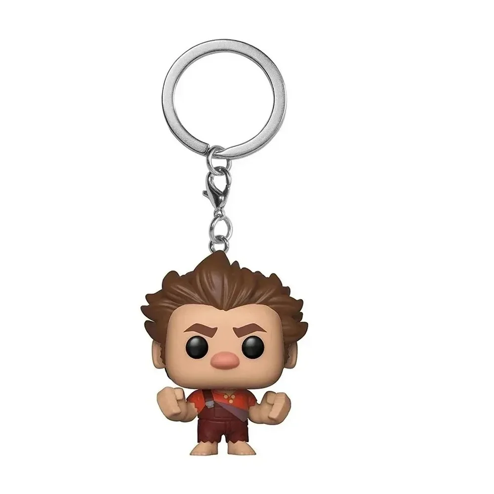 Llavero de bolsillo de Disney Pixar, WRECK-IT RALPH, MOANA, MAUI, Los Increíbles, ELASTIGIRL, figuras de juguete para niños, regalos de Navidad