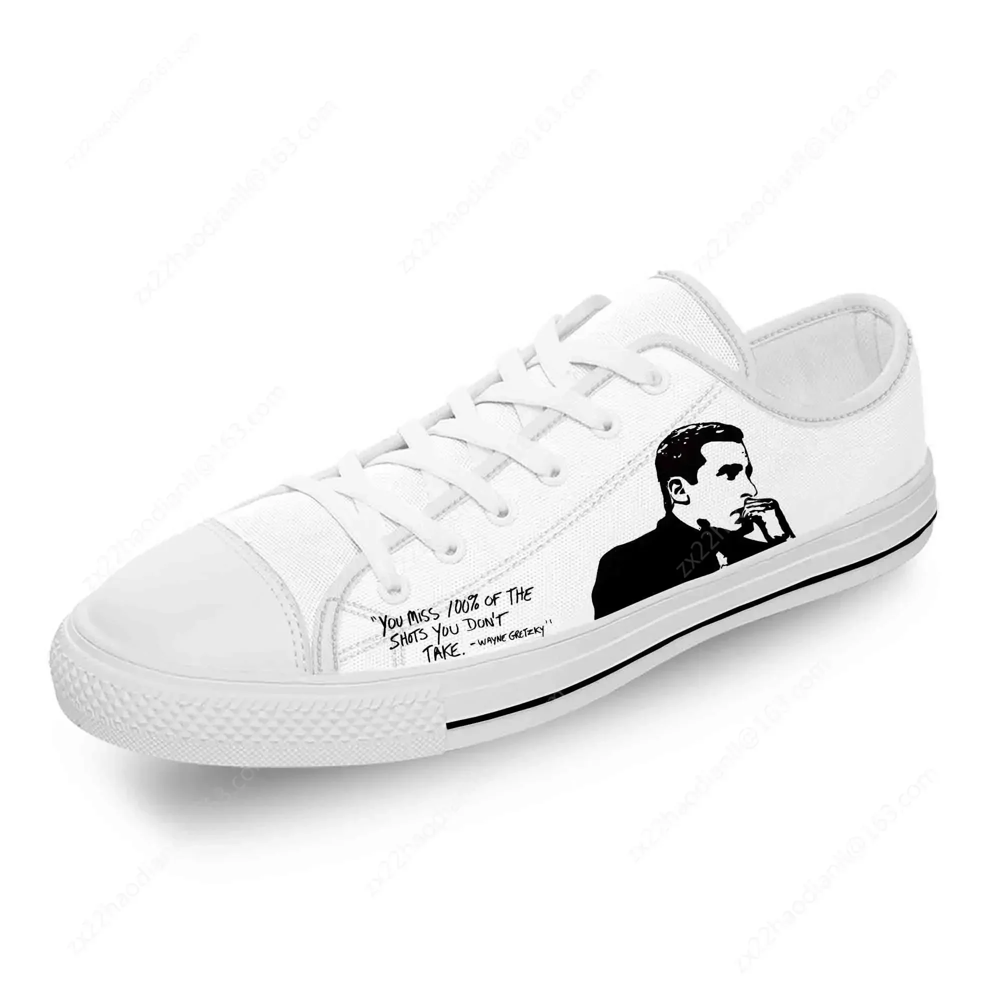 Michael Scott The Office TV Show White Cloth Fashion 3D Print Low Top Canvas Shoes Men Women Lightweight Breathable Sneakers