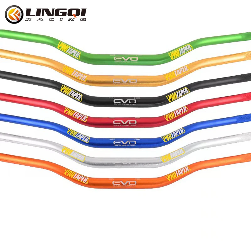 LINGQI RACING Motorcycle Body Systems 22mm 7/8\'\' Protaper Handlebar EVO Handle Bar For Motocross Off Road Universal Parts