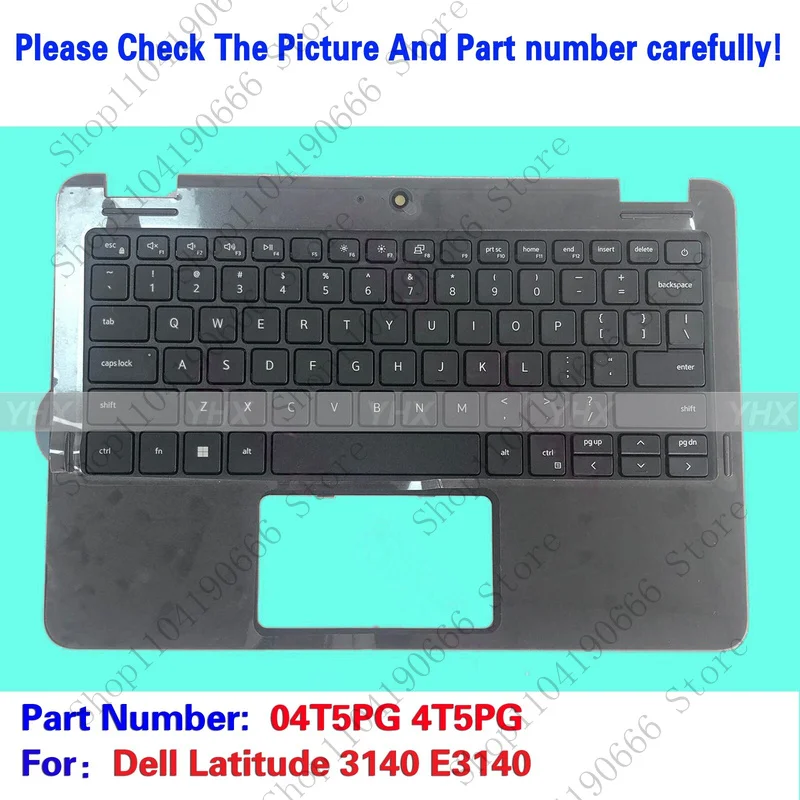 

Компоненты ноутбука, новый 04T5PG для Dell Latitude 3140 E3140, упор для рук, верхний корпус C, клавиатура США.