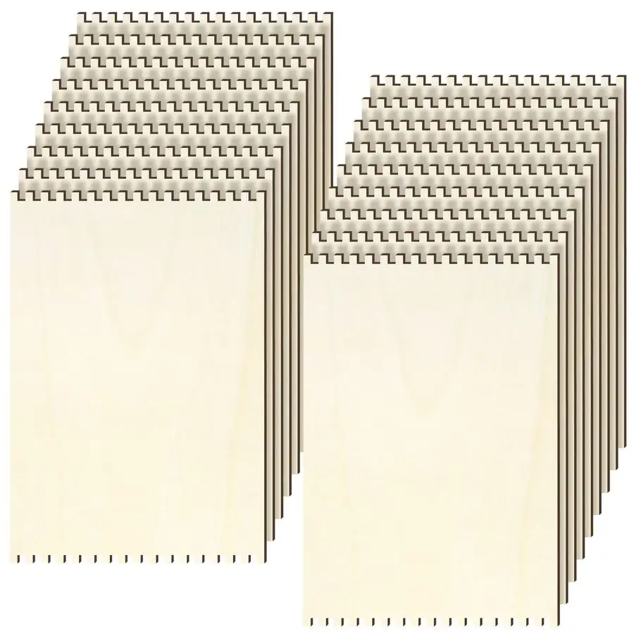 

50 Pcs Beginners Wooden Loom Notched Weaving Loom Basket Weaving Tools for Kids Adult Art Craft Activity Jewelry Motor Skills Cr