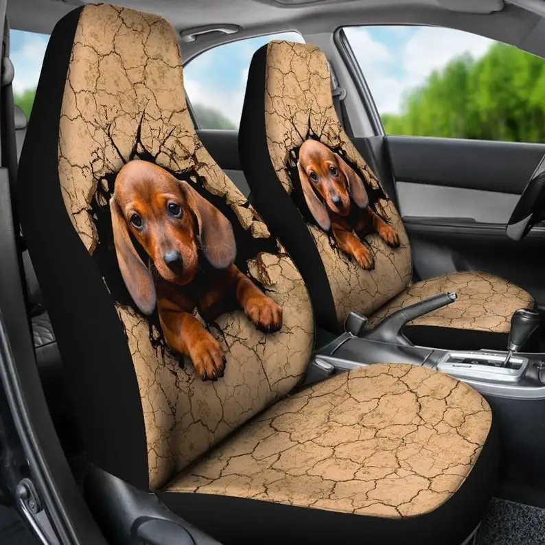 

Dachshund Beautiful Seat Cover 1 Animal Car Seat Cover Animal Custom Dog Seat Cover Custom Front Car Seat Cover Pair Cover