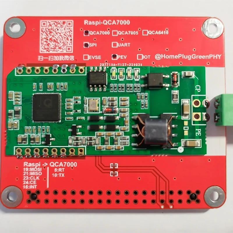 

QCA7000/7005 Development Board HomePlugGreenPHY/ISO15118 Raspberry