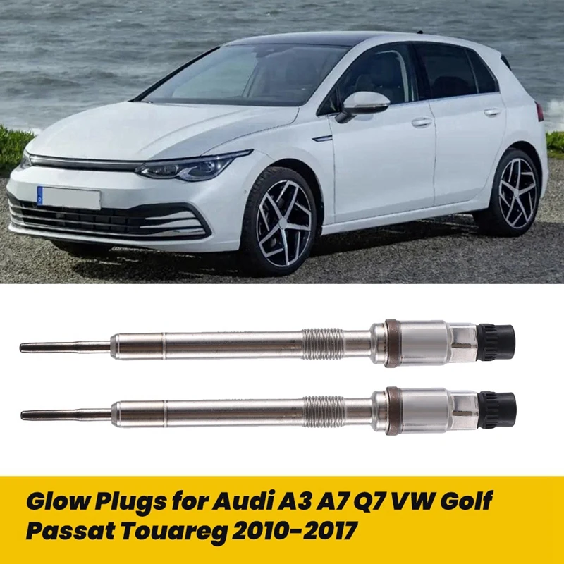 2PCS 03L905061G Engine Glow Plug For  A3 A8 Q5 Q7 VW Golf Passat Electric Glow Plug 03L905061E 03L905061F 059905061H