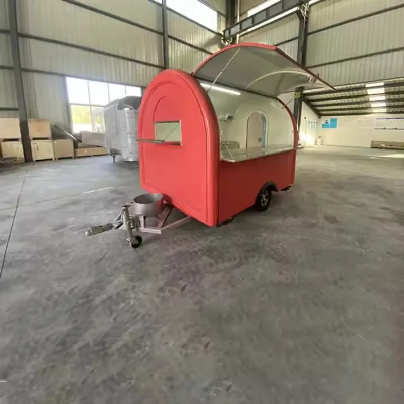 شاحنة طعام الآيس كريم، شاحنة هوت دوج، مقطورة طعام مرخصة مع شاحنة طعام معدات الخبز