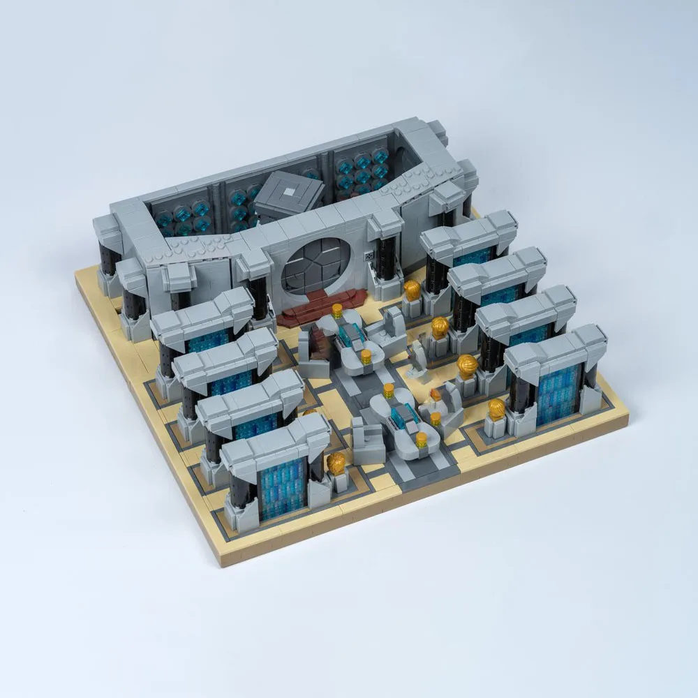 Moc Building Bricks Classic Fortress Model The Temple of CoruscantTechnology Modular Block  Toys For  DIY Sets Assembly