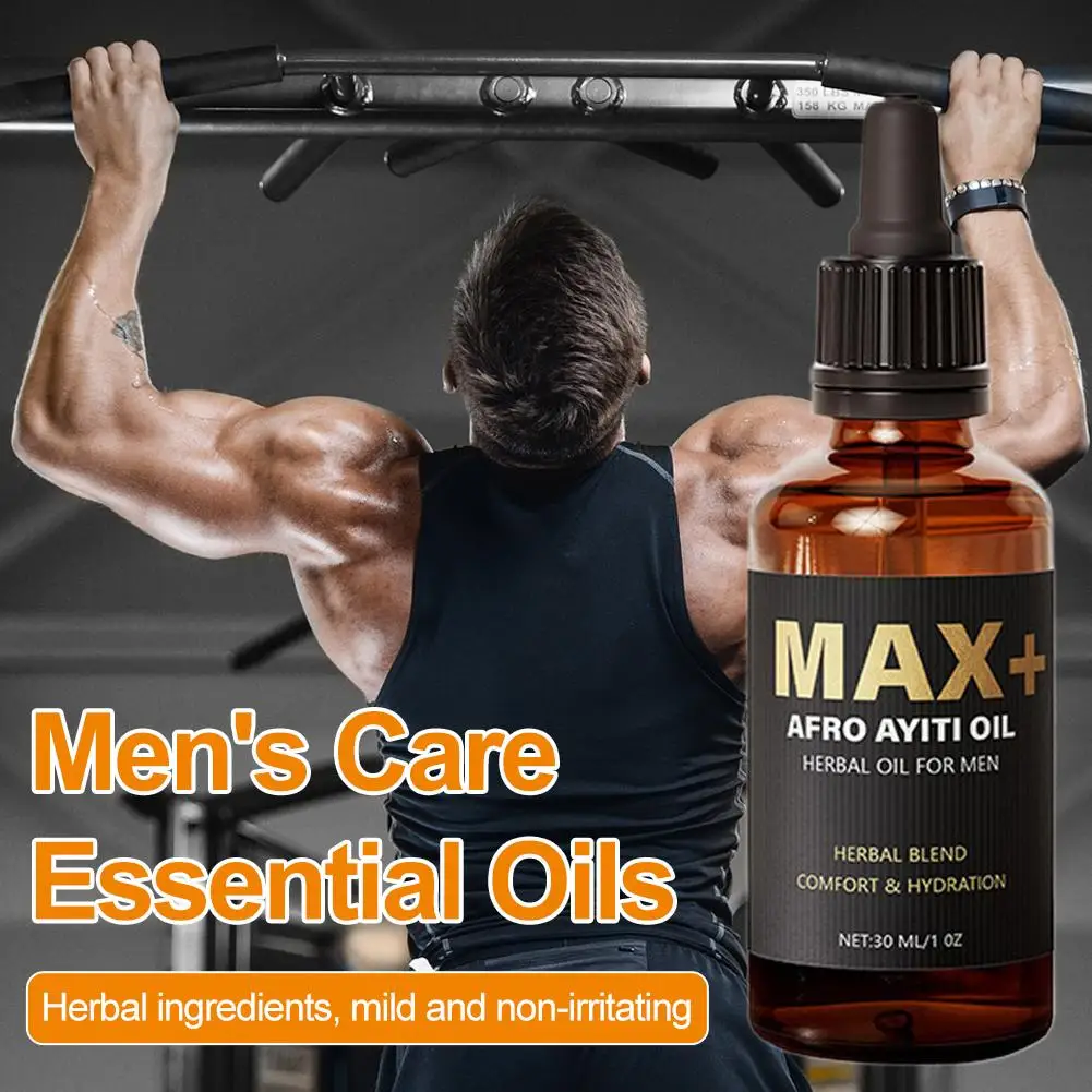 30 مللي زيت أيتي الأفريقي للرجال زيت أساسي للتدليك نمو كبير سماكة زيادة زيت طبيعي رعاية الرجال