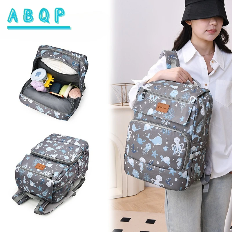 

New Diaper Bag Backpack Fashion Baby Products Storage Bag Large Capacity Multifunctional Baby Diaper Bag Backpack High Quality