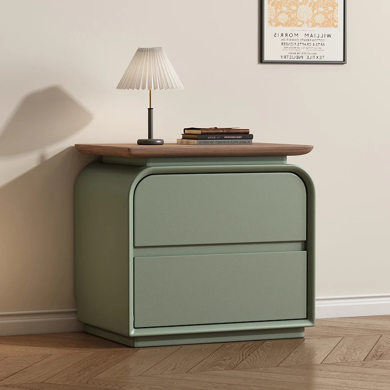 

Cream Style Night Table Drawers Aesthetic Simple Space Saving Bedside Table Trendy Modern Mesitas De Noche Bedroom Furniture
