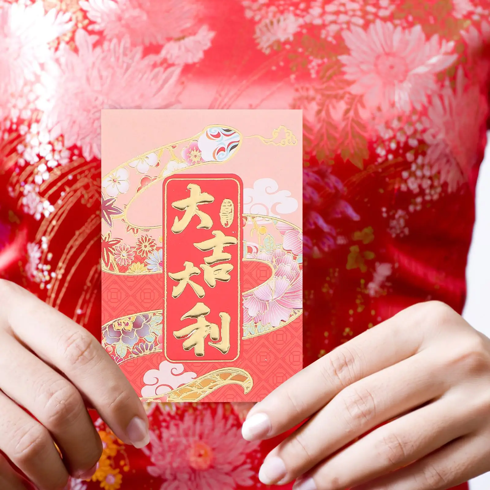 36Pcs Red Envelope 2025 Chinese Traditional Spring Festival Red Packet Snake Year New Year's Money Packaging Blessing Wholesale