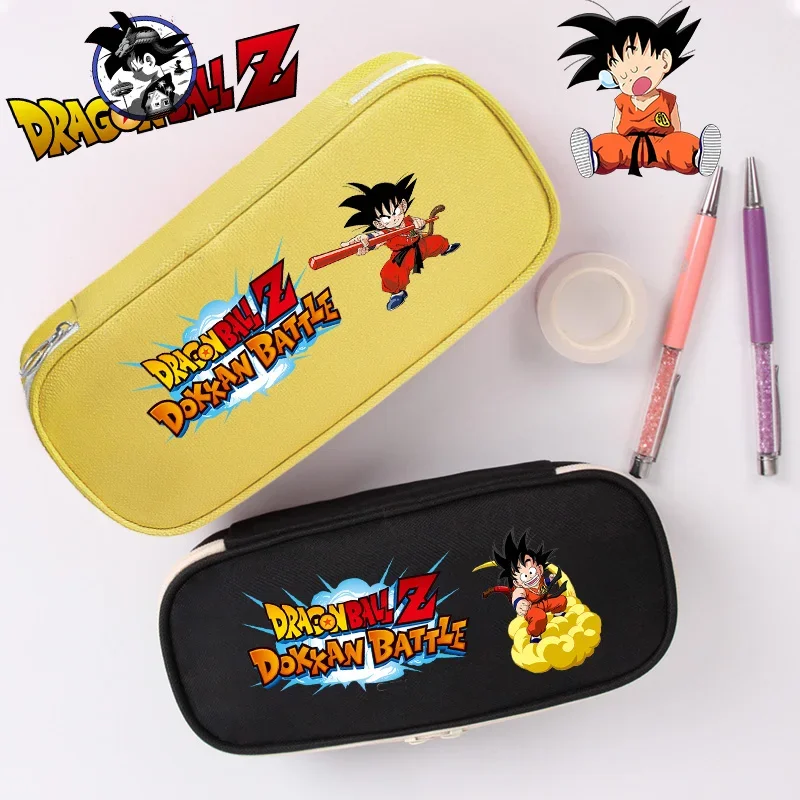 Dragons BallZ Pencil Case Zipper Anime Merch Goku Pen Pouch Cartoon Student Stationery Box School Supplies Funny Birthday Gifts
