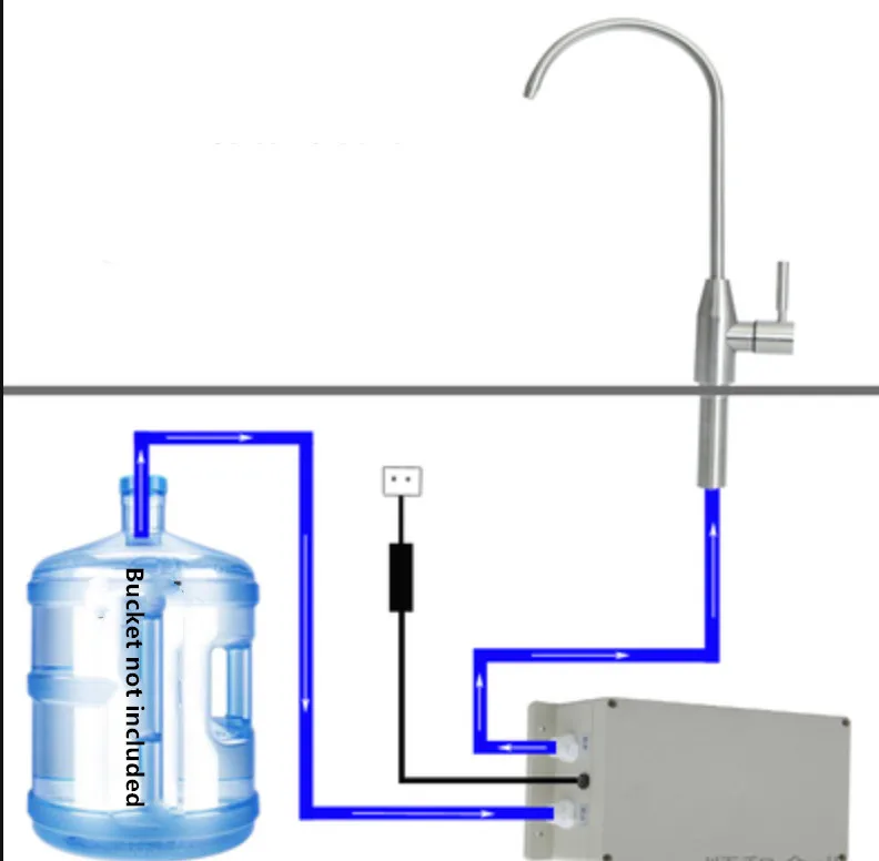 12V electric kitchen water pump for caravan yacht caravan high-power faucet automatic suction pump 2.4L/min 2.7L/min