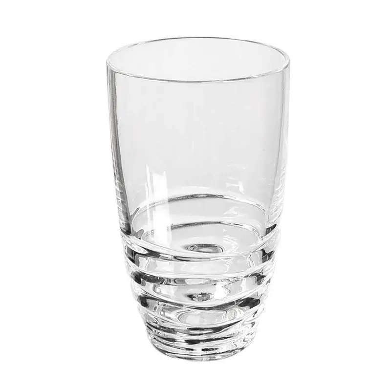 

Set of 4 Swirl Acrylic Drinking Glasses, 20oz Plastic Tumblers, BPA-Free Cocktail and Water Drinkware, Hi-Ball Tumblers for
