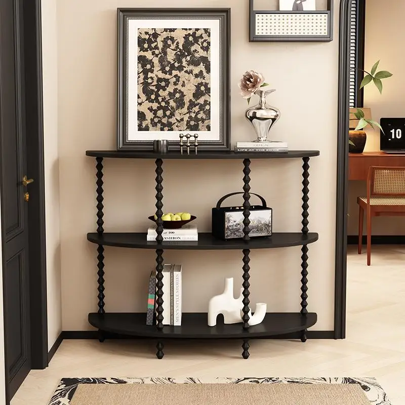 #French Retro Console Tables Narrow Classic Hallway Entryway Console Tables Modern Luxury Mueble Recibidor De Entrada Furnitures