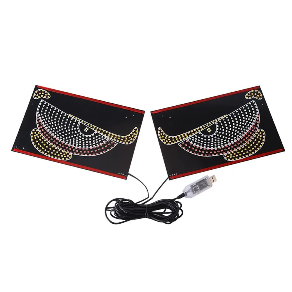 

Креативный RGB динамический грузовик Devil Eyes Light Светодиодный дисплей USB 5 В Светодиодный дисплей на лобовое стекло Многорежимная пиксельная панель Лампа для декора автомобиля