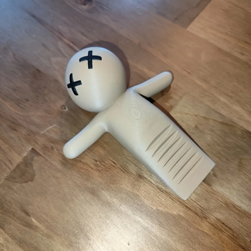 1 Piece Quirky Little Figure Door Stopper Decoration Trendy Toy Ornament Simple Decoration Cute Door Stopper with Three Expressions to Choose from Creative Funny Decorative Door Stopper