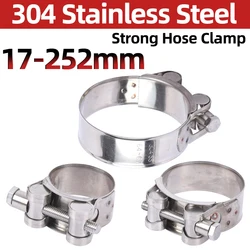 304 Stainless Steel Powerful Hose Pipe Tube Clamps Exhaust Air Water Pipes Sealing Powerful Strength Repair Welding Tool 1PCS