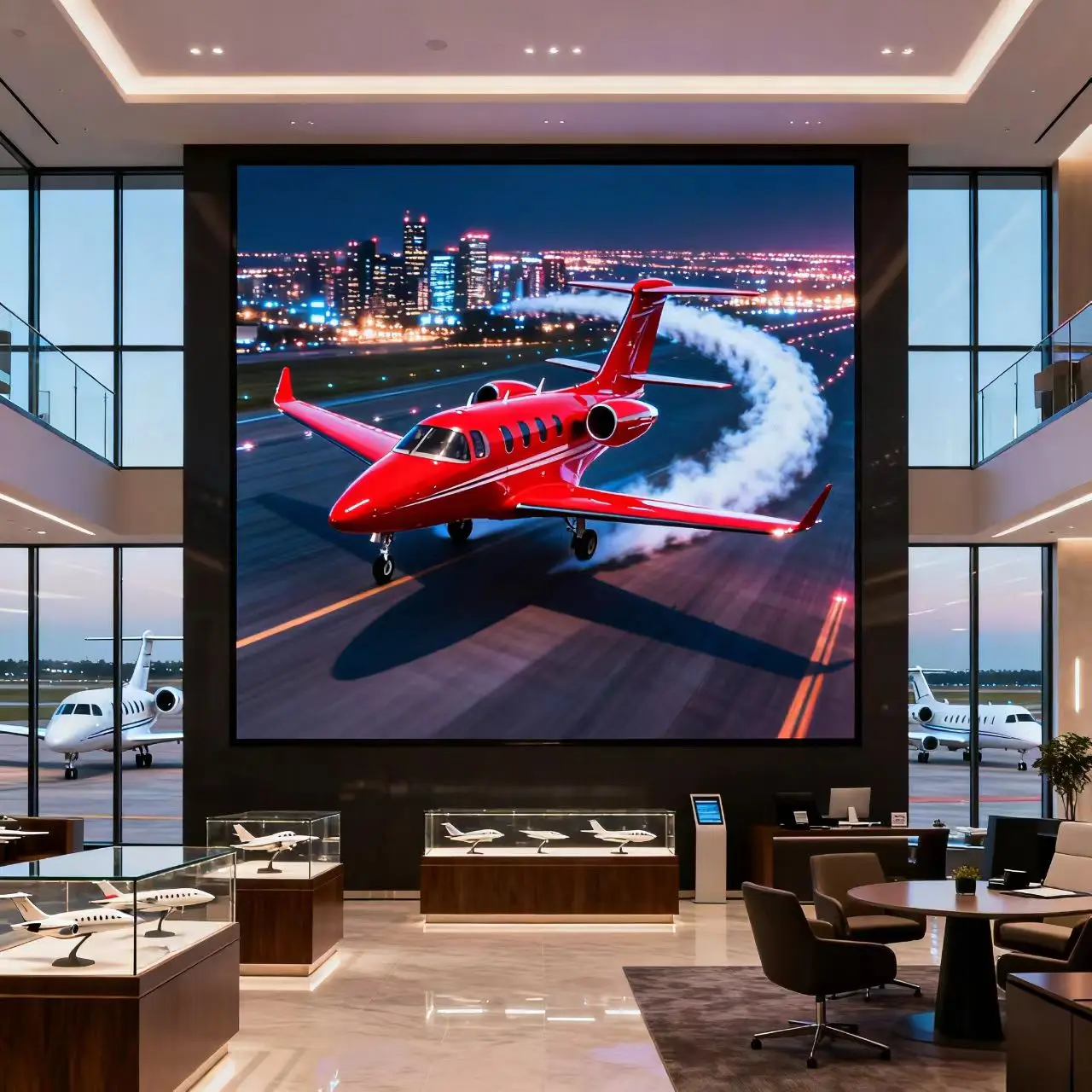 431inchTV Private Jet Customized Luxury Reception Room Professional test Flight Learning Specialty Store Video Wall Led 1.2mm