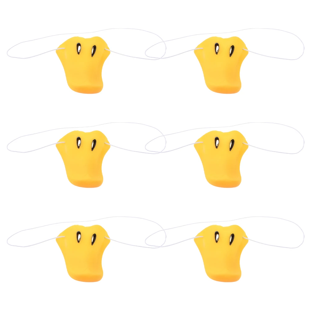 

6 Pcs Duck Nose Props Costume Cosplay Compact Carnival Dress up Luxury Replaceable
