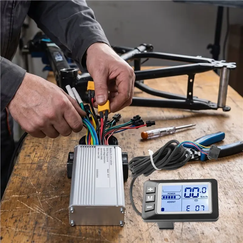 Electric Bike Brushless Controller With S886 LCD Display 24V 36V 48V Scooter Motor Controller Ebike Accessories