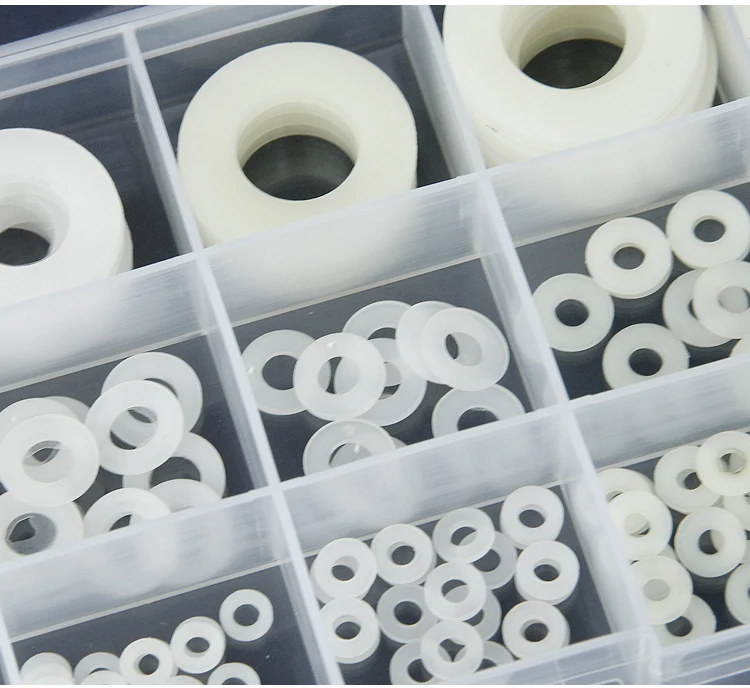 White Nylon Gasket Insulated M4-M18 Flat Gasket Hard Gasket Sealing Washer Spacer Using for G 1/2