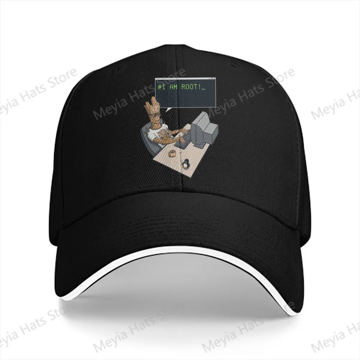 

I Am Root Kali Linux Root Programmer Windproof Cap Sun Visor Hip Hop Caps Cowboy Hat Peaked Hats