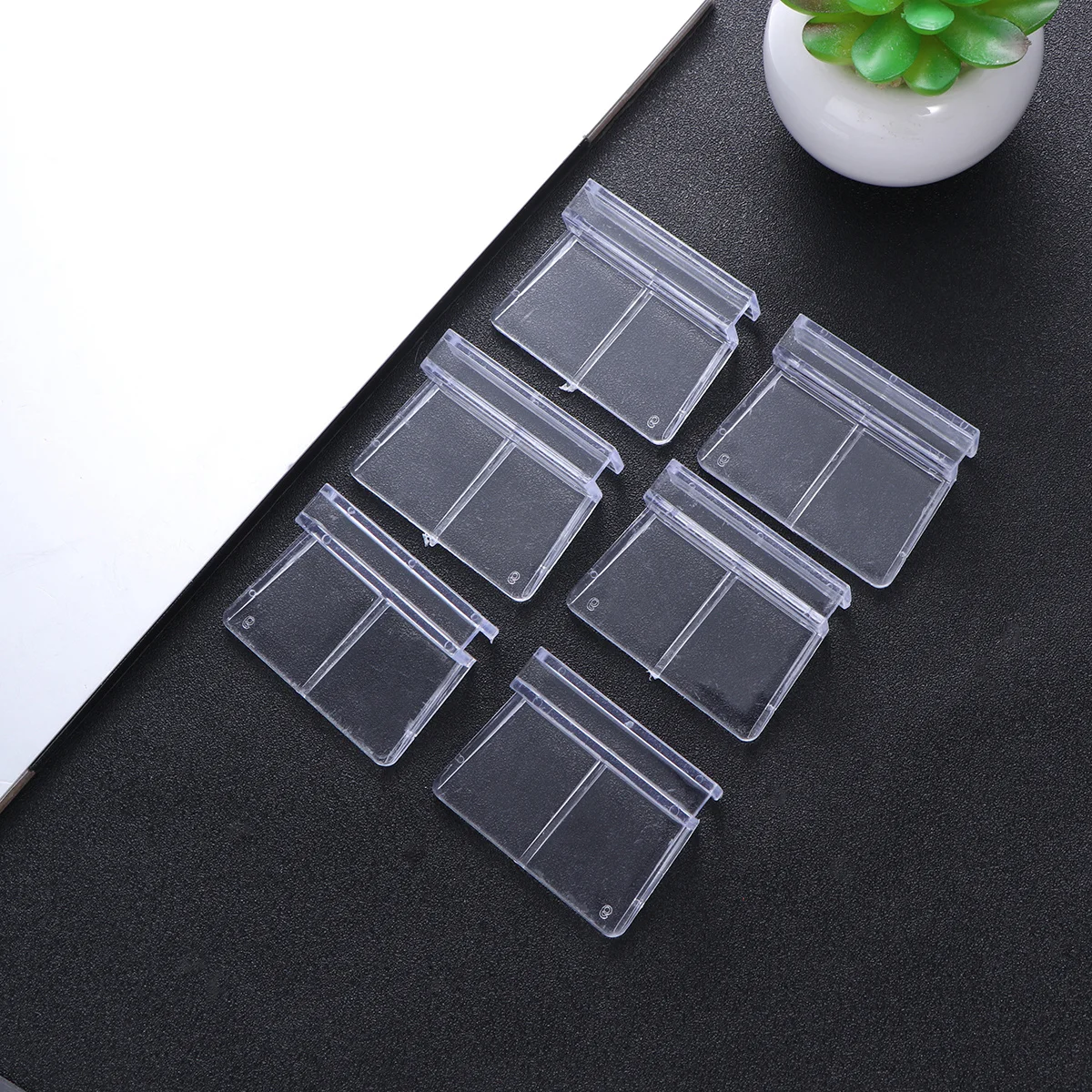 

12Pcs Fish Tank Cover Bracket Acrylic Transparent Aquarium Rack Durable Practical Holder Support for 6-12mm Glass Fish Tank