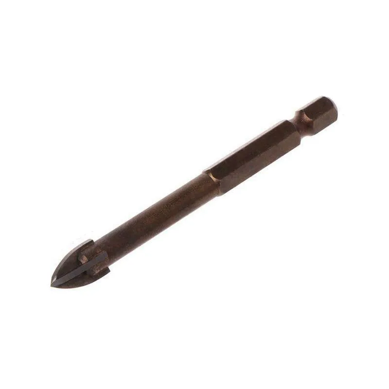 Brown Drill Bit Workshop Ceramics Cutter Drilling Granite Opener Tools Wear resistance 4 cutting edges Plastic