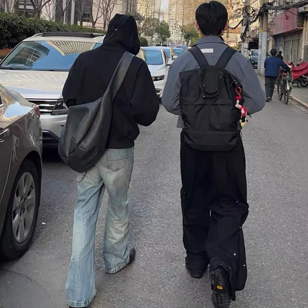 

Мужская сумка через плечо в винтажном стиле ​ ​ ПУ кожа ​ ​ Большой размер ​ ​ Сумка через плечо Плиссированная легкая сумка-мессенджер для ежедневного использования ​ ​