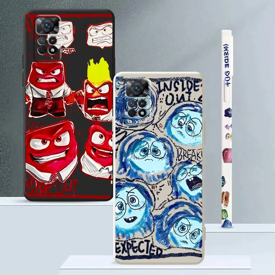 Disney Inside Out 2 Phone Case for Redmi Note 9S 10 12 13 4G 5G 10S 10Pro 10Lite 11 11S 11Pro 12Pro 13Pro 4G5G 11 12 13ProPlus5G