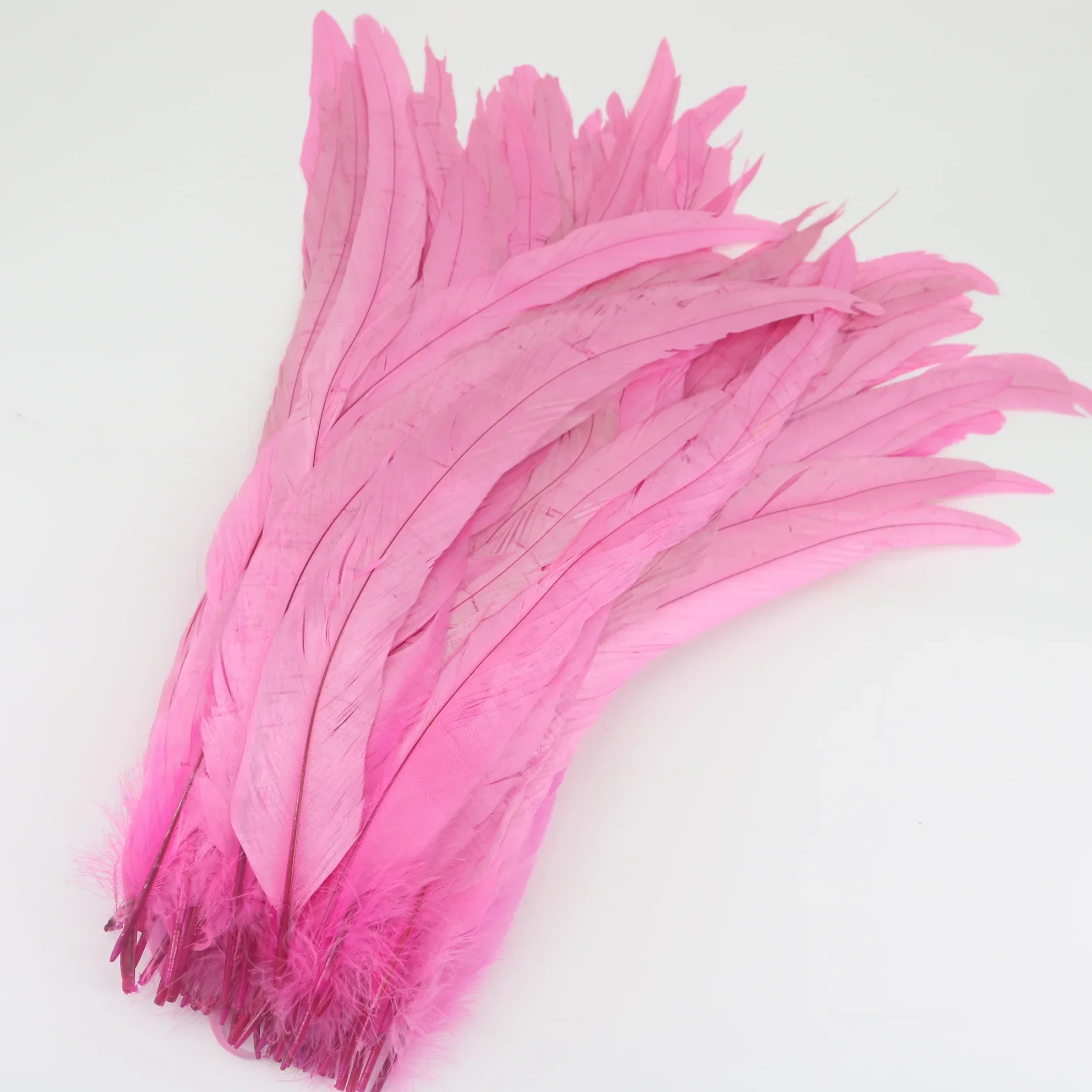 100Pcs 40-45cm Rooster Tail Feathers Indian Headdress Accessories Carnival Feather Holiday Decorations Long Plumes for Crafts