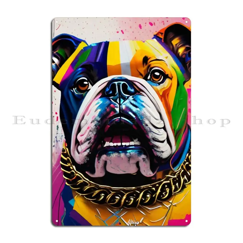 Bite The Mic The Doggy Rapper The Hip Hop Dog Metal Plaque Poster Poster Sign Wall Custom Garage Designing Tin Sign Poster