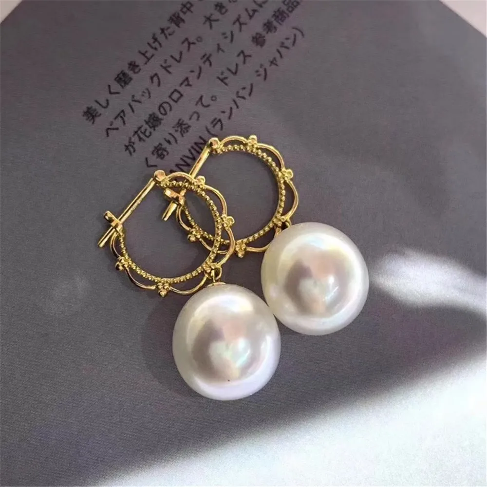 

925 Stamped Alloy Gold Plating Pearl Earrings Setting DIY Jewelry Findings, Craft Supplies Handmade Earrings Accessory No Pearl