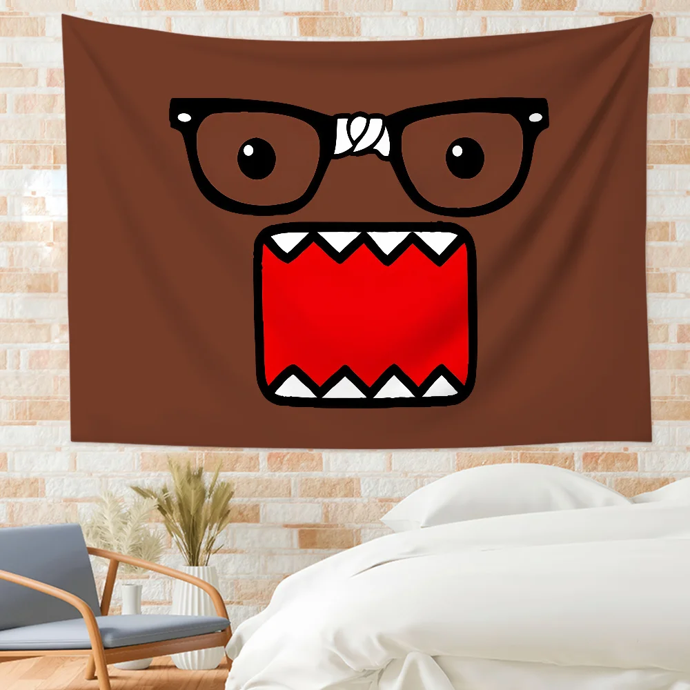 Cute Domo Kun  flag For Bedroom Living Bar Garden Outdoor Active  Decoration Background And Concert
