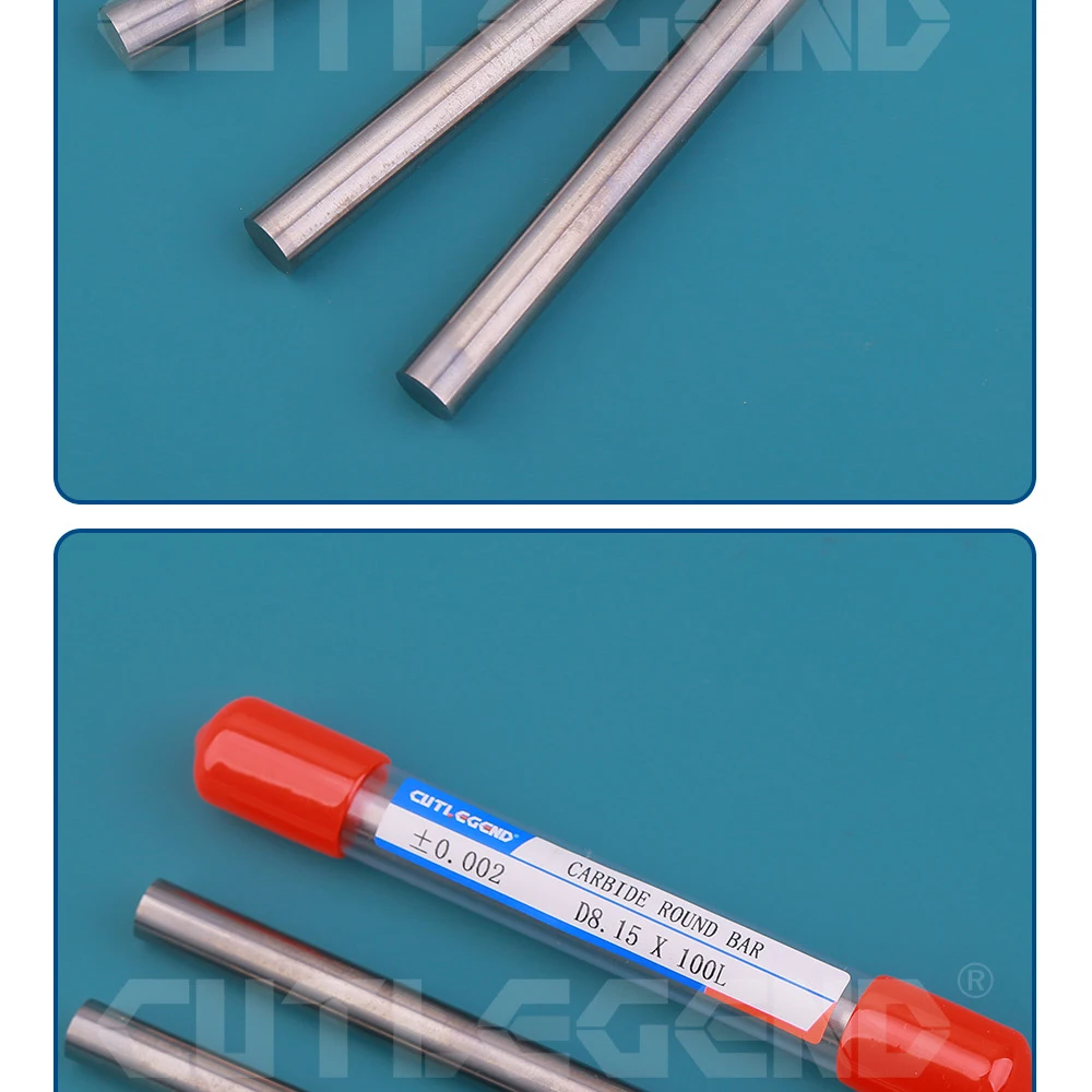 HRA91.2 Vollhartmetall-Rundstab, Hartmetallstab, Durchmesser 8,00 mm bis 8,99 mm, ±0,002 mm, verlängert 100 mm, Länge 8,01 8,05 8,15 8,25 8,69 – Detail 6