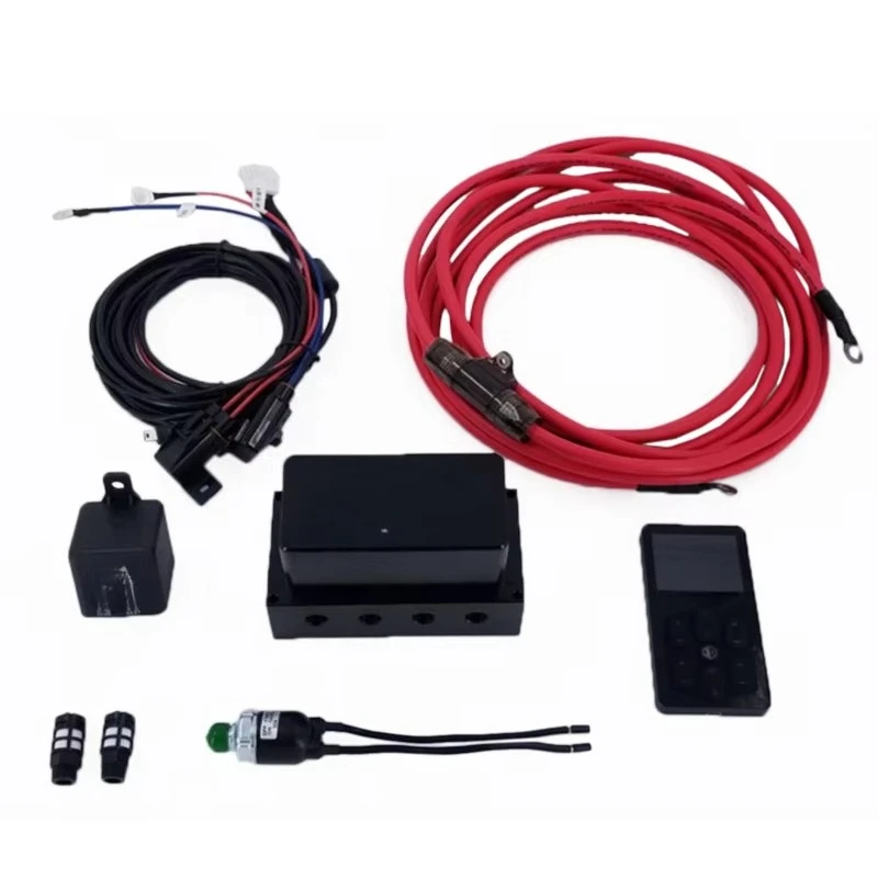 

Truck air suspension system, air travel management component