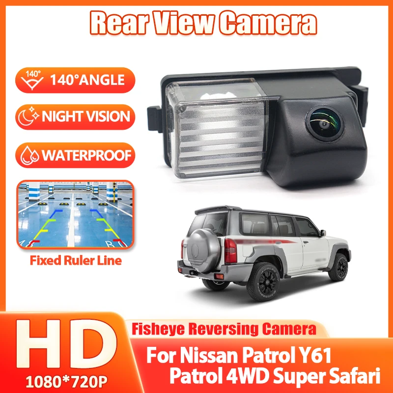 For Nissan Patrol Y61 Patrol 4WD Super Safari HD Car Rear View Back Up Reverse Camera CCD Night Vision Reverse Camera waterproof