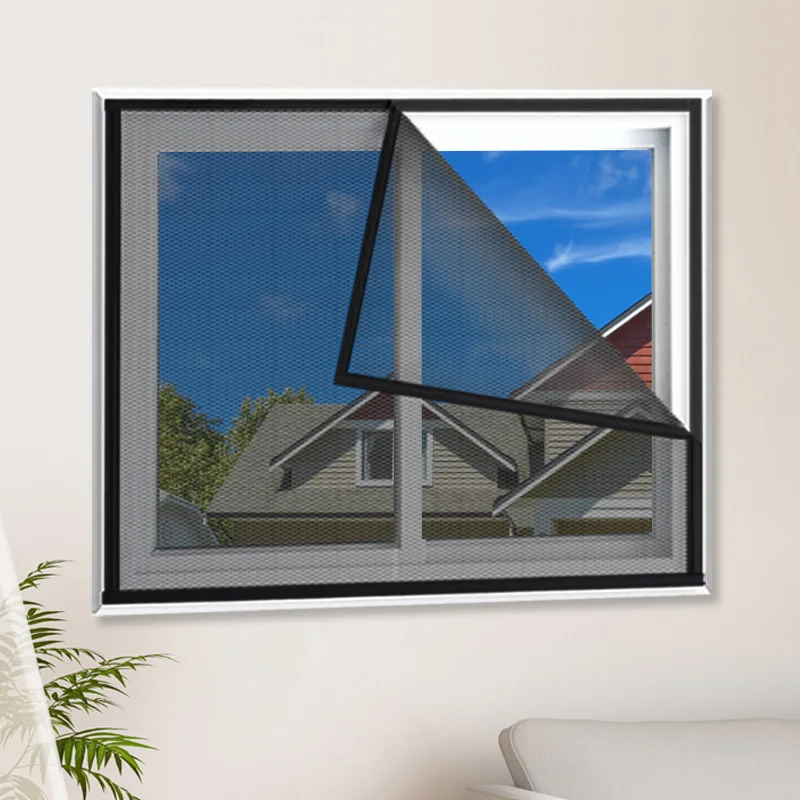 

Black mosquito net, anti mosquito and fly window net, polyester fiber material, door curtain gauze, window protection screen。