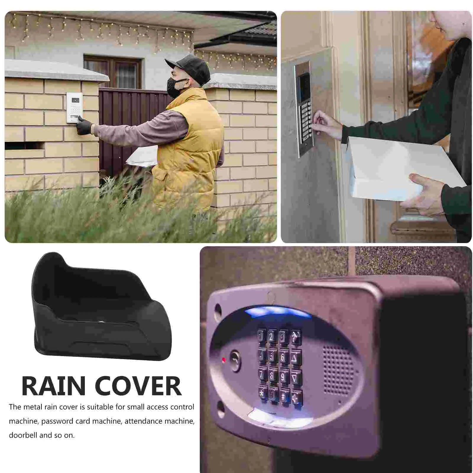 Access Control Machine Rain Cover Weather-resistant Doorbell Outdoor Waterproof Protector Attendance Plastic Weatherproof