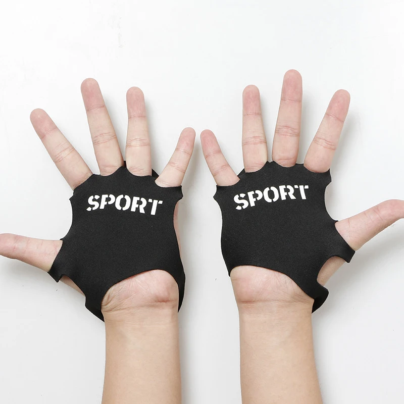 Men Women Anti-callous Palm Pad Anti-abrasive Anti-blistering Gym Weightlifting Dumbbell Pull-up Cycling Training Palm Gloves