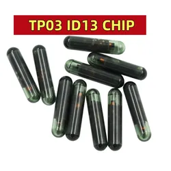 10/20pcs Chip chiave per Auto vuoto ID13 Chip Glass TP03 id 13 chip Transponder automatico in vetro