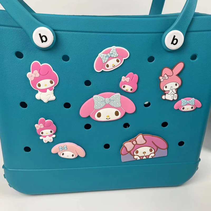 9 stücke Melodie Charms Bogg Tasche Zubehör Handtasche dekorative Schnalle Charms