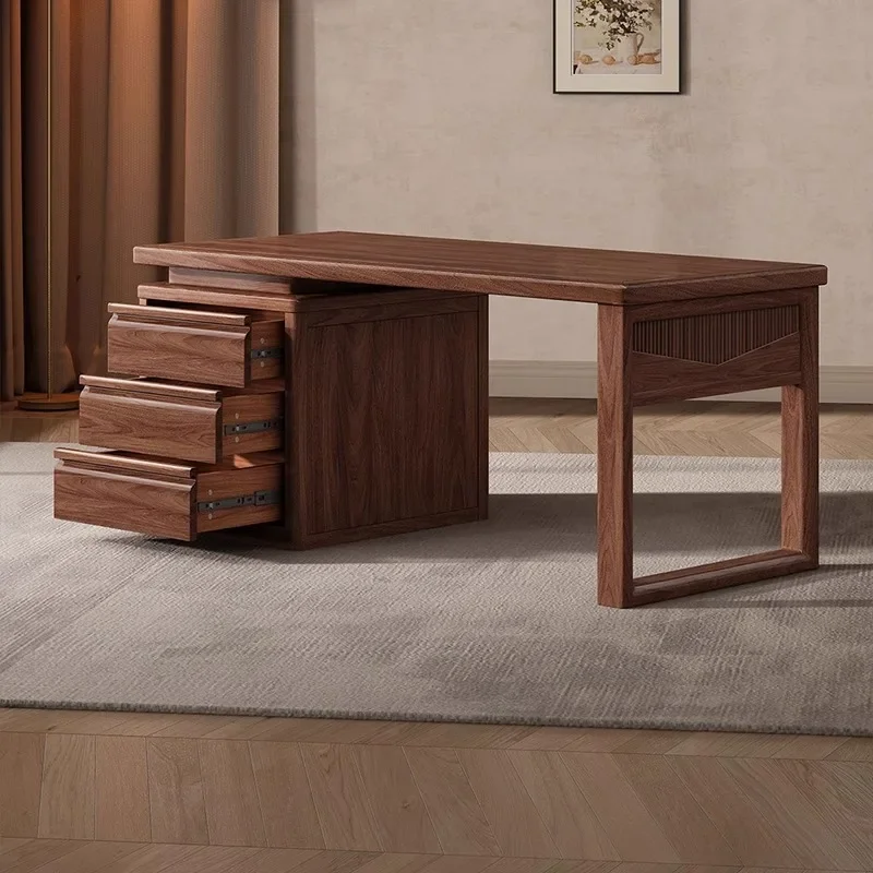 HYS solid wood desk and chair modern light luxury calligraphy and painting calligraphy table office writing table home simple