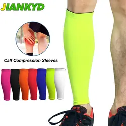 Manchons de Compression pour mollets de sport, attelle de soutien, Protection des jambes, chaussette pour la course à pied, cyclisme, basket-ball, 1 pièce