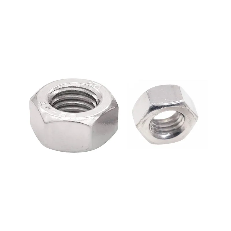 Free delivery Metric thread 304 stainless steel hex nut M1 M1.2 M1.4 M1.6 M2 M2.5 M2.6 M3 M3.5 M4 M5 M6 M8 M10 M12 M14 M16 M18