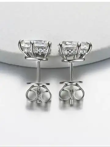 18K Gold Lab-Grown Diamond Drop-Shaped 0.5CT Pear-Cut Diamond Earrings — Fine Jewelry Ear Clips Custom Wholesale