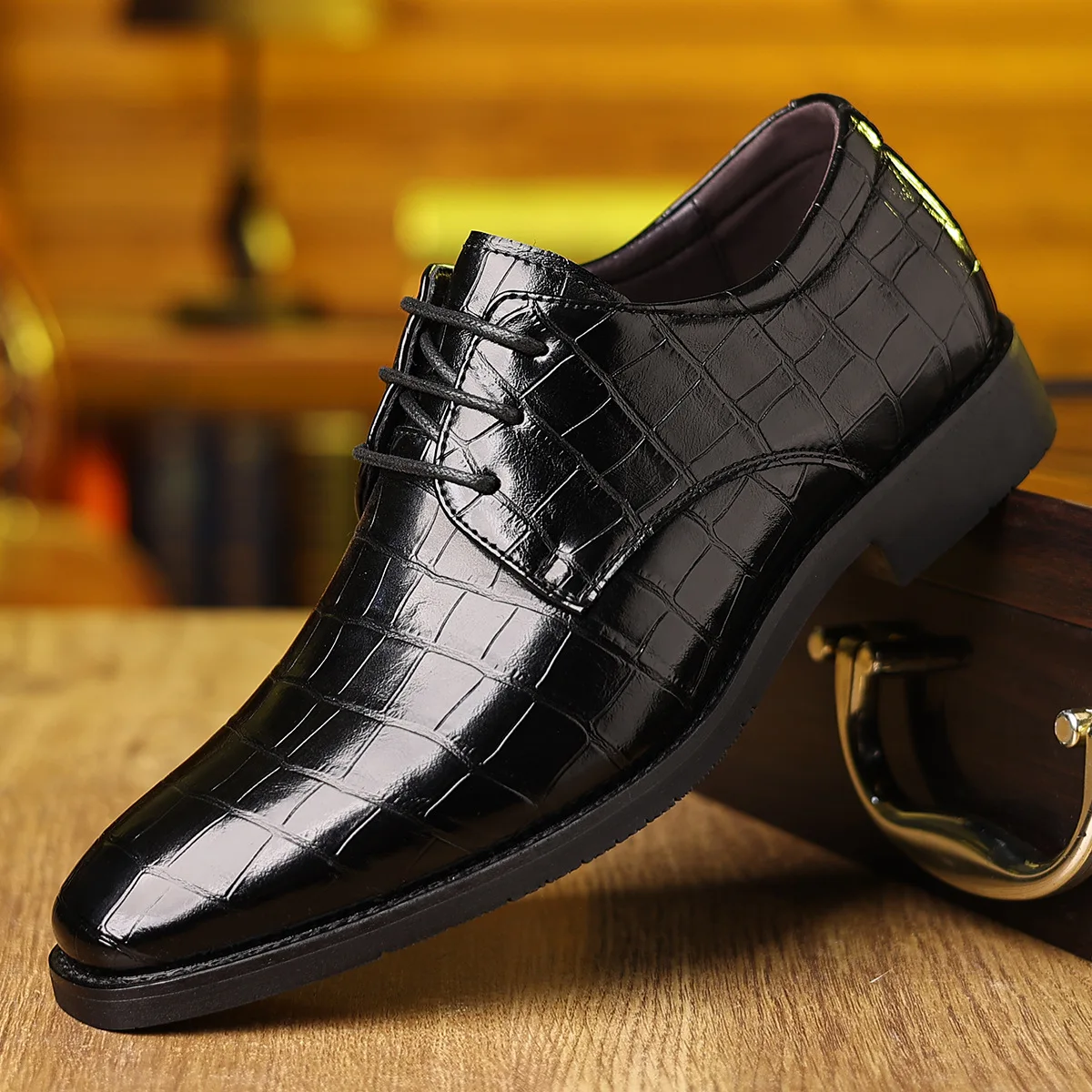 

Luxury Men Dress Shoes Fashionable Casual Business Shoes for Men Handmade Men's Shoes Large Size Hot Sales High Quality Footwear