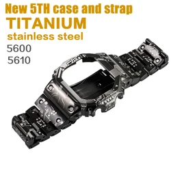 5600 5610 GMWB5000 Titanium Case  Mod Kit For Casioak Watch Metal Bezel And Strap G5600E GWB5600 GWM5610 DW5600 With Refit Tools