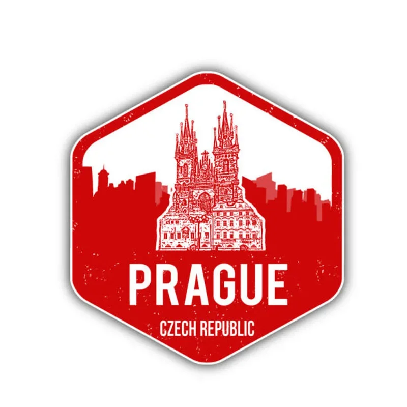 

Personalized Customization Car Sticker Prague City Czech Republic PVC Waterproof Reflective Sunscreen Decal Stickers