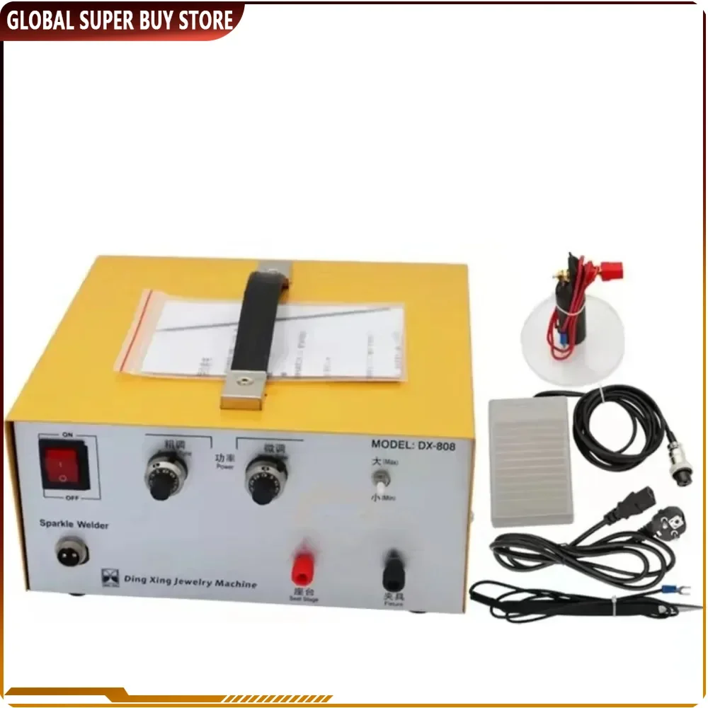 DX-808 Pulse Sparkle Spot Welder Gold Silver Jewelry Machine Tool 110V 220V Electric Pulse Spot Welder Machine 80A 30A